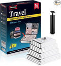 UPGOGO Travel Vacuum Bags for Luggage with Hand Pump,Vacuum Seal Bags for Clothing,Packing Cubes Compression,Cruise Ship and 