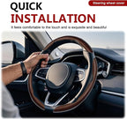 3pcs Universal Carbon Fiber Steering Wheel Cover - Anti-Slip & Segmented Design, Universal 99% Durable Steering Wheel Protect