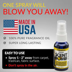 Scent Bomb Air Freshener Spray, Long-Lasting Odor Eliminator - Effective Deodorizer for Home & Car, Fresh Room Spray for Kitc