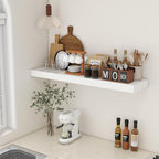 48 Inch White Floating Shelf | 12 Inch Deep Floating Shelves Set of 1 | 48" D x 12" D Rustic Wood Shelves for Wall | Deep Whi
