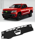 FIILINES Dash Cover for Chevrolet Colorado 2015-2022, Dashboard Mat Colorado Accessories Sunshade Nonslip Mesh Protector No G