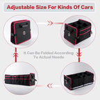 LIBZAKI Car Trunk Organizer,3 Compartments Big Trunk Storage, Large Capacity, Foldable, 95L Heavy Duty Storage Box for Car,