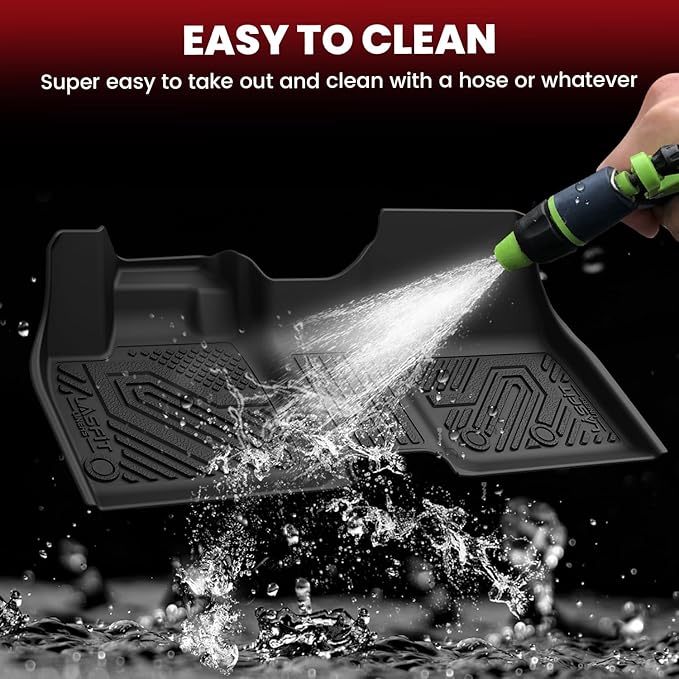 LASFIT Floor Mats & SeatBack Mats & Cargo Mat for Nissan Ariya 2025 2024 2023, All Weather TPE Custom Fit Floor Liners Full Set Car Mats & Backrest Mats & Trunk Mat for 2023-2025 Ariya, Black