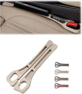 Car Seat Gap Filler- Universal Console Catcher to Prevent Items from Falling Between Seats and Console, Anti-Drop Organizer with Secure Fit (Beige)