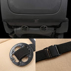 Black Panther PU Car Seat Cover, Front Seat Protector Compatible with 90% Vehicles,Embroidery,Anti-Slip & Full Wrapping Botto