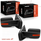 A-Premium Pair (2) Driver and Passenger Side Power Door Mirror - Compatible with Ford F-150 F150 2011 2012 2013 2014 - Heated