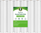 Syntus Vacuum Sealer Bags for Food, 6 Rolls 11" x 16' Commercial Grade Bag Rolls, BPA Free Food Vac Bags for Storage, Meal Pr