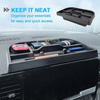 EDBETOS Center Console Dashboard Organizer Compatible with 2022-2024 2025 2026 Chevy Silverado/GMC Sierra 1500,(24-26) 2500HD/3500HD Accessories Dash Storage Insert Tray, Fit 13.4-inch Screen Only