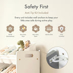 Humble Crew 9-Bin Toy Organizer – Cambridge White Plastic Bins, 3-Tier Storage Solution for Kids' Playrooms and Nurseries