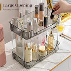 Aveniee Bathroom Counter Organizer Countertop, Makeup Perfume Shelf Storage, 2 Tier Skincare Cosmetic Tray for Dresser Vanity