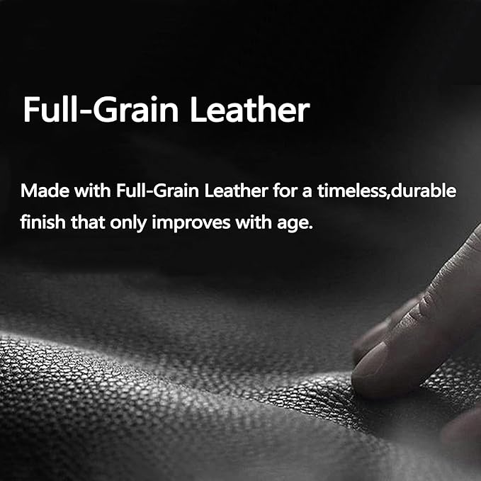 Yangday Leather Steering Wheel Cover for Ford F150 F250 F350, 15.5-16 inches Car Steering Wheel Cover with Anti-Slip Massage 