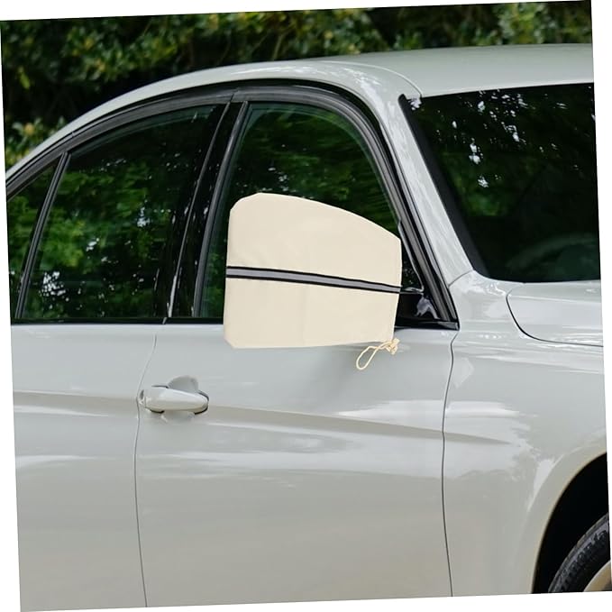 2pcs Car Side Mirror Cover Reflective Strip Frost for Rear View Mirrors Easy Installation Fit for Vehicles