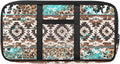 Tribal Pattern Car Sun Visor Storage Bag Sunglass Holder and Storage Pocket Auto Visor Storage Pouch with Multi-Pocket for License Pen Key