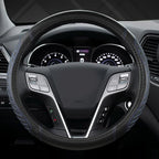 West Llama Customized Auto Car Steering Wheel Cover for Hyundai,Tucson,Sonata,Elantra,Santa Fe,Genesis,Sonata Hybrid,Azera,Ve