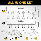 ELEAD 297 Piece Pegboard Hooks Kit, Peg Board Organizer Accessories with Bins for Organizing Various Tools, Fit 1/8 or 1/4 in