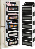 KYEVIS Over The Door Organizer, 5 Shelves Closet Door Hanging Organizer with 10 Mesh Pockets, Nursery Closet Organizer, Baby 