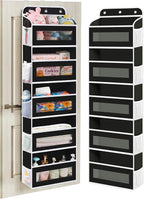 KYEVIS Over The Door Organizer, 5 Shelves Closet Door Hanging Organizer with 10 Mesh Pockets, Nursery Closet Organizer, Baby 