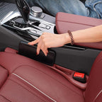 Car Seat Gap Filler Organizer Universal for Car SUV Truck Accessories Seat Gap Plug Blocker with Storage Slot Red 2 Pack