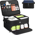 Odor-Absorbing 2-Layer Large Golf Trunk Organizer with Activated Carbon Fabric - Water-Resistant Golf Shoe Bag for Shoes Balls Tees Clothes