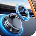 Upgraded Car Phone Holder for Magsafe [108+LBS Strongest Suction & 3000gf Magnetic] Vacuum Magnetic Phone Holders for Your Car 360° Adjustable Car Phone Mount for iPhone & Android Grey
