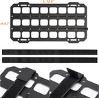 TACNEX Car Sun Visor Organizer Vehicle Rigid MOLLE Panel Tactical Gear Rack EDC Pouch Tool Holster Bag Holder Visor Cover Truck Equipment Mount Plate Modular Storage Shelf Auto Accessories