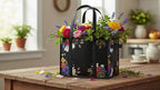 3 Pk Reusable Grocery Bags, Foldable Shopping Basket, Daily Utility Storage, Reinforced Bottom Handles Waterproof