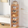 MHXW SXPN Bamboo Free Standing Shoe Rack Shelf Multi Tier Tall Wooden Stackable Shoes Rack Organizer for Closet Front Door En
