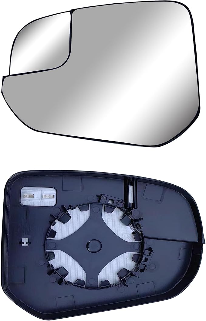 Replacement Driver Left Side Mirror Glass Heated with Blind Spot Glass and Back Plate for Ford Transit Connect from 2014 to 2023
