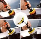 Buffing Pads for Drill 22PCS Foam Drill Buffing Kit Car Drill Polishing Kit for Car Sanding, Buffing, Waxing(18 Pads+2 Drill 