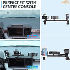 Aunginsy Dashboard Phone Holder Compatible with Ford Maverick 2022 2023 2024, Car 8-inch Navigation Screen Upper Panel Fixed Clip with Mobile Phone Stand/Walkie Talkie Bracket/Radio Mount Accessories