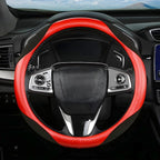 Steering Wheel Cover for Women and Men, Carbon Fiber Plush Steering Wheel Cover Soft Anti-Slip Comforting, Universal 15 Inche