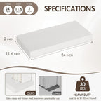 24 Inch Floating Shelves, 12" Deep Floating Shelf Wall Mounted, 24" Wall Shelves, Rustic Deep Bookshelf, Extra Deeper & Thick