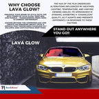 RockRose Lava Glow Chameleon Car Window Tint Film, Color Tint for Car; Heat Rejection & UV Block for Privacy and Sun Protection, 85% VLT (Light Red, 24 in x 10FT)