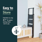 WOA WOA 4 Step Ladder for 10 Feet High Ceiling, Lightweight Foldable Ladder with Non-Slip Wide Pedals, Step Stool with Safe H