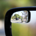Blind Spot Mirrors for Cars - by Safe View Company - Change Lanes Confidently - Made from Real Convex Glass - Long Lasting - Easy Peel & Stick (Falcon), SVCBAME23