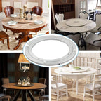 Aluminum Heavy Duty Lazy Susan Rotating Turntable Bearing Swivel Plate Hardware for Dining-Table (6 inch)