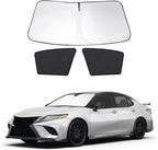 3PCS Car Window Shades Front Windshield Sun Shade Foldable Window Shade Custom Fit for Toyota Camry 2018-2024 Accessories Car Shades for Front Windows Anti-UV Rays Block Heat