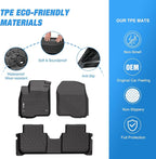 Nilight TPE Floor Mats for Honda CRV CR-V 2023 2024(Fuel and Hybrid Model),All Weather Custom Fit Heavy Duty Floor Liners