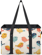 Reusable Grocery Bag, Foldable Large Shopping Tote Bag for Groceries Kitchen Picnic Car Trunk