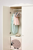 3 Sprouts Toy Storage Organizer: Toy Box Cube Organizer for Playroom, Nursery - Foldable Storage Bin - Sheep