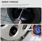 Semi Truck Tire Pressure Gauge Digital 200 PSI, Heavy Duty Dual Head Tire Guage and Backlight LCD Display, Digital Pressure Gauges Certified ANSI B40.1 for Car, Truck, SUV