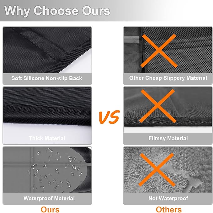 Car Seat Protector,2 Pack Automotive Seat Protectors Baby Carseat Pad Waterproof & Durable 600D Fabric for Child Baby Car Sea