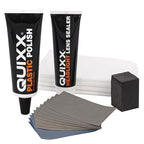 QUIXX QHRK1 Reliable Headlight Restoration Kit, Includes 50g Headlight Polish, 30ml Sealing, Sanding & Polishing Block, 12 Abrasive Papers and 4 Polish Cloths, Can Save a Vehicle from an MOT Failure, Increase Safety