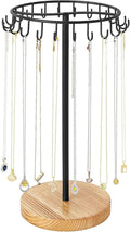 Mkono Necklace Holder Metal Jewelry Display Stand Necklace Organizer with 22 Hooks for Storage and Hanging Bracelet Keychain 