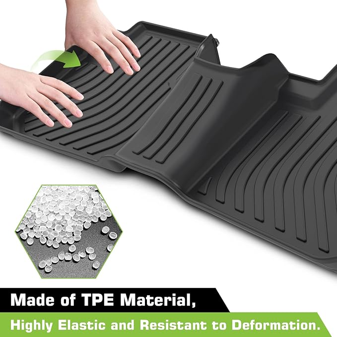 Floor Mats for Kia Soul 2014-2019 (for Base/Plus/Exclaim, Not for Turbo or Hybrid), TPE Waterproof Non-Slip All Weather Protection Custom, Floor Mats & Cargo Liner
