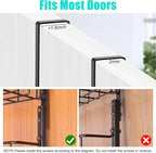 SelfTek Large Size Over the Door Hat Rack, Hat Storage Organizer for Baseball Caps for Closet & Door, Wall Mounted Hat Holder