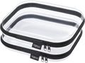 YQBRAO Hard Sided Clear Zipper Case for Storage- Professional-Grade Plastic Clear Zipper Pencil Case,Toy Storage Bins, Toilet