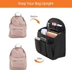 Surblue Backpack Organizer Insert Liner Hanging Travel Rucksack Purse and Handbag Insert Pocket, High-capacity Divider Foldab