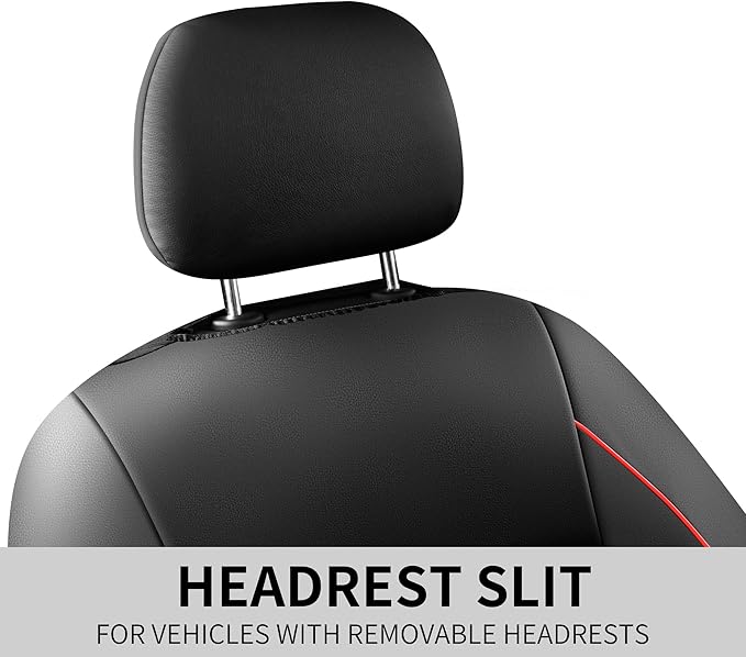 Leather Car Seat Covers,Breathable and Waterproof Napa Leather Automotive Seat Cover, Universal Interior for Cars, Sedans, SU