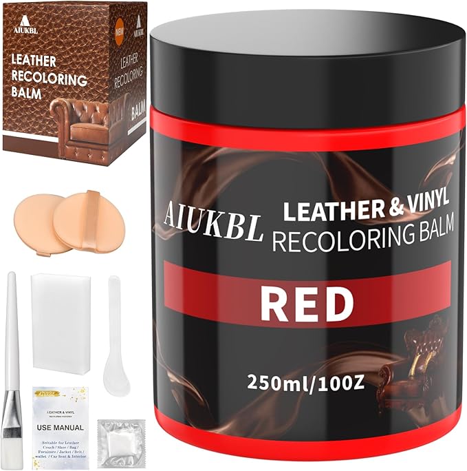 Leather Recoloring Balm, Leather Color Restorer, Leather Restorer for Couches, Leather Scratch Remover, Leather Scratch Repai